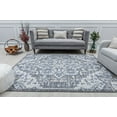 thumbnail image 3 of Mason Brooks Lexa NS20B Hearthstone Tribal Vintage Gray Area Rug, 5'3" x 7'0", 3 of 4