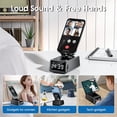 thumbnail image 5 of NEOYFC  for  Phone Stand with Wireless Bluetooth Speaker, Induction Speaker with Anti-Slip Base, Stereo Sound, Wireless Phone Speakers Holder for Desk, Gifts for Men Women Teens, 5 of 7