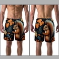thumbnail image 3 of luoweisi Men's Beach Shorts Quick Dry Swim Trunks with Mesh Lining Squirrel L, 3 of 5