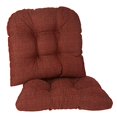 thumbnail image 2 of Klear Vu Tyson Universel Rembourré Confortable Chaise de Salle à Manger Capitonnée à Boutons, Ensemble de 2 Coussins, Rouge, 2 of 4