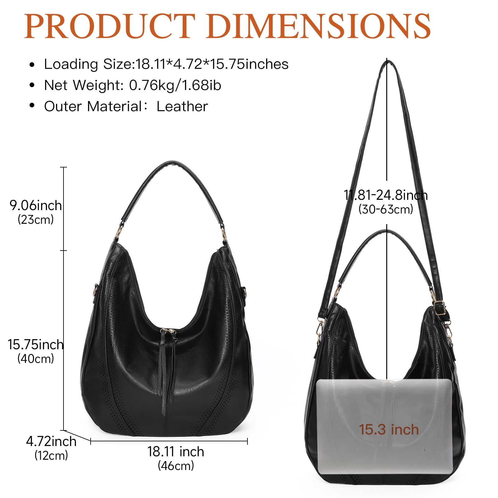 SENDEFN Women Large Crossbody Bags Ladies Shoulder Handbags purse with Adjustable Strap for Work Travel Everyday