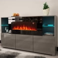thumbnail image 4 of Komi 03 Electric Fireplace Modern 63" Sideboard, 4 of 8