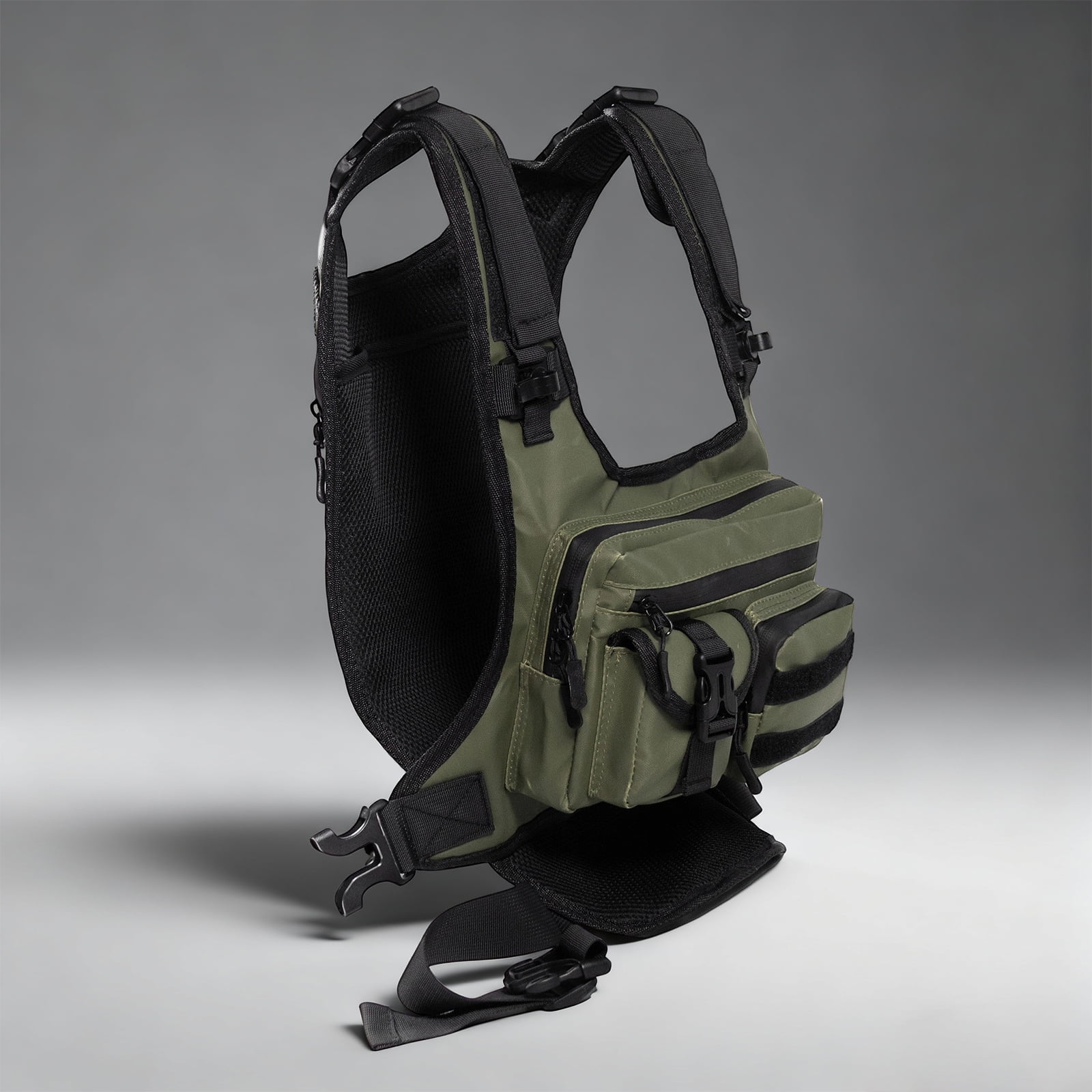 Travel Outdoor Storage Bag Vest Pack Feature Front Panels Perfect For Running Training Biking Backpacking