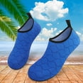 thumbnail image 6 of Men and Women a Slip On Barefoot Quick-Dry Beach Aqua Yoga Water Shoes (Multi wave/Blue, 4-5 Women), 6 of 8