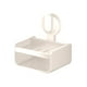 thumbnail image 2 of Jabonera de Pared con Ventosa, Sin Perforaciones, de Aluminio | Plástico Blanco | Sistema de Drenaje | 13 X 12,8 X 10 Cm | 450 G | Wkl250722002Wh, 2 of 6