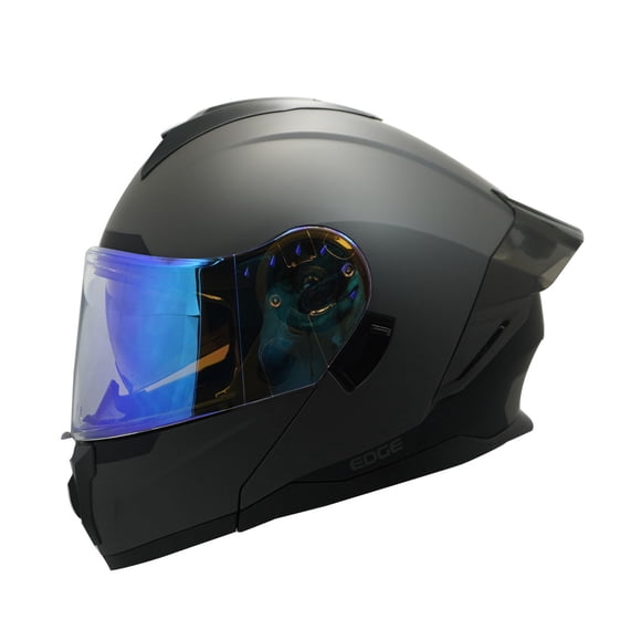 Casco Para Moto Edge Abatible Azul Doble Certificación M