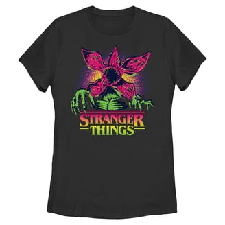 Stranger Things T-shirt Officiel Femme - Série Netflix - Manches Courtes - Hommage Années 80