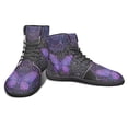 thumbnail image 5 of POLERO Women's Purple Butterfly Mandala Floral High Top Walk Shoes Lace-up Walking Shoes Comfortable Basketball Sneaker Trainers Running Tennis Work Barefoot Sneakers for Women Men Teens, 5 of 7