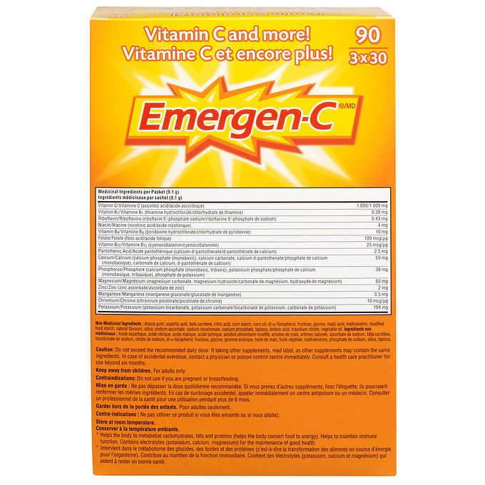 Emergen-C Emergen-C Super Orange, 1000mg Vitamin C supplement bottle