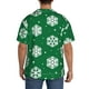 thumbnail image 3 of Fotbe Snowflake Camisa Estampada de Manga Corta para Hombre, Casual de Verano, Estilo Playero, Sin Arrugas-Large, 3 of 5