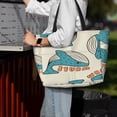 thumbnail image 7 of Yiaed Cute colorful whale Print Large Capacity Beach Travel Bag - Waterproof Zipper Vacation Tote for Sandproof Storage, and Camping, 7 of 7