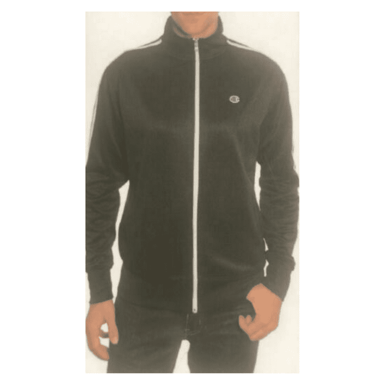 Champion Men's Athletic Full Zip Track Jacket Polyester Black size XL Champion Men's Athletic Full Zip Track Jacket Polyester Black size XL