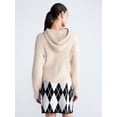thumbnail image 3 of Free Assembly Women's and Women's Plus Cozy Yarn Cable Knit Hoodie Sweater, Midweight, Sizes XS-4X, 3 of 5