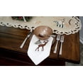 thumbnail image 3 of Embroidered Christmas Reindeer Scene Napkins, Set of 4 (19" x 19"), 3 of 4