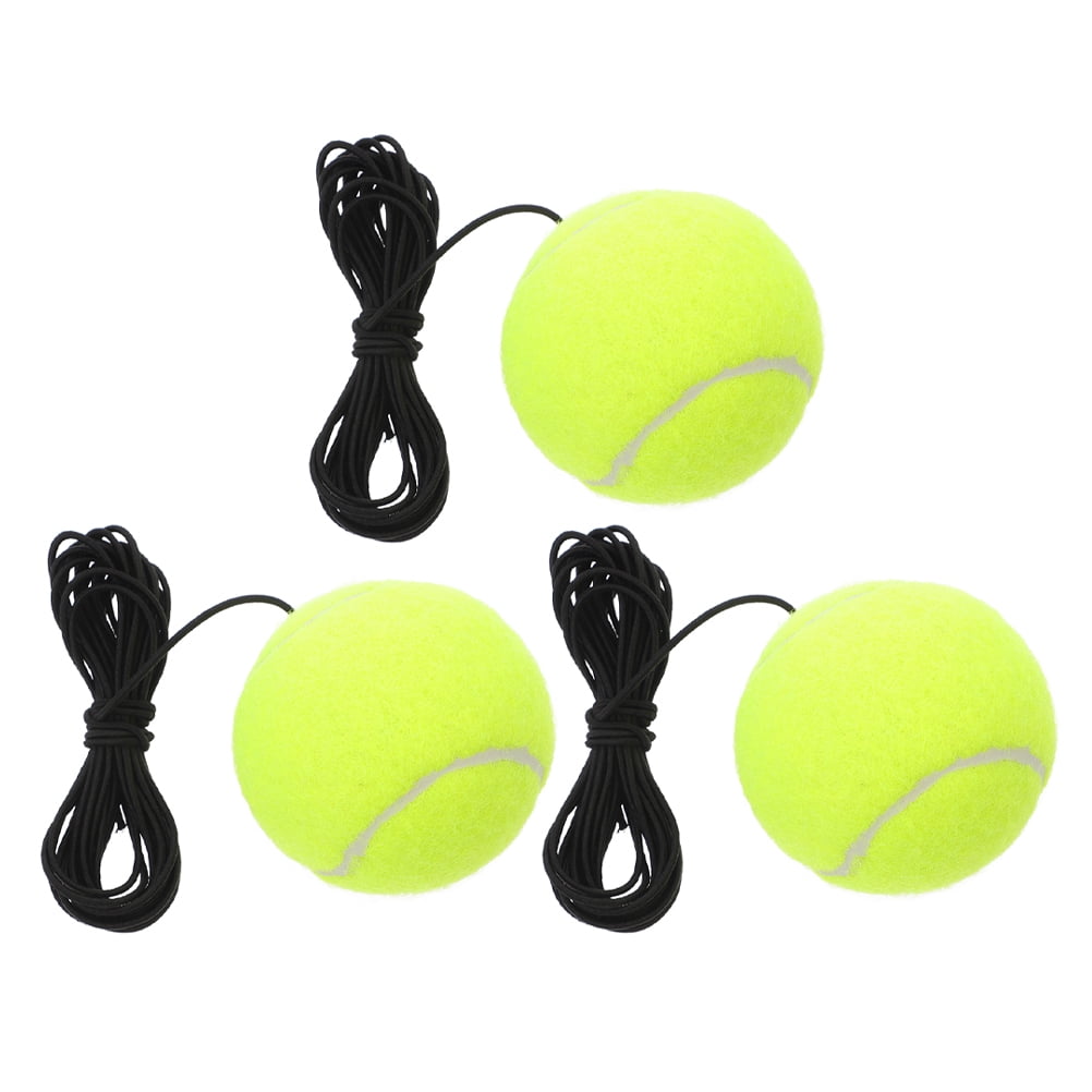 Raindrops 12 Pcs Trainer Rebound Balls with String Training Tool Portable Tennis Training Balls for Beginners Tennis Practice Equipment