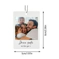 thumbnail image 2 of BKER Custom Car Rear View Hanging Ornament With Any Photo & Text Dog & Cat Photo Pendant For Car 5 Style Options, 2 of 3