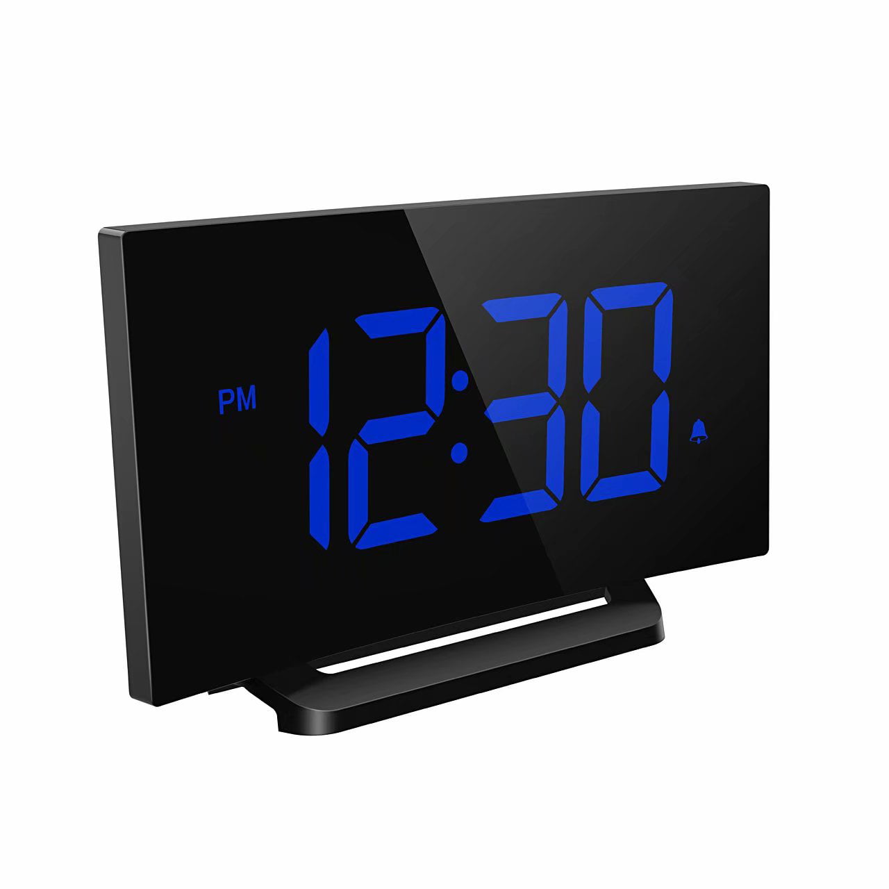 4 Adjustable Brightness,12/24 Hour and Snooze Function for Bedroom Livingroom Office 3.75 LED Dimmable Curved-Screen Alarm Clock with 3 Alarm Sounds Mpow Digital Alarm Clock Power Adapter Included
