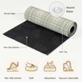 thumbnail image 3 of Hallway Runner Rug 2x6ft Buffalo Plaid Washable Runner Rug Non Slip Non-Shedding Low-Profile Sage Green Olive Farmhouse Gingham Striped Long Bathroom Floor Carpet Rugs for Kitchen Entryway Bedside, 3 of 8