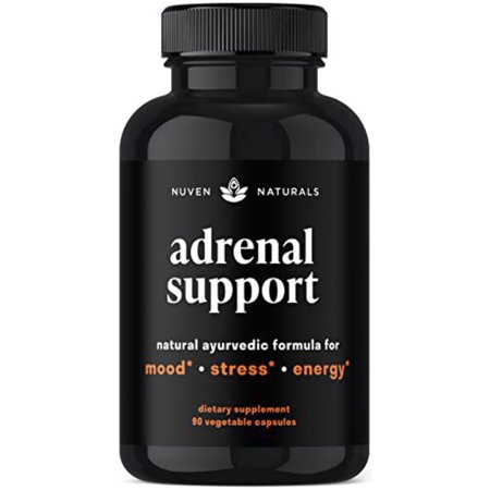 Adrenal Support - Natural Adrenal Fatigue Supplements, Cortisol Manager with Ashwagandha Extract, Rhodiola Rosea, Holy Basil, Adaptogenic Herbs for Anxiety