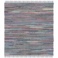 thumbnail image 1 of Safavieh Rag 4' Square Hand Woven Cotton Rug in Aqua, 1 of 1