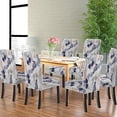 thumbnail image 6 of Chair Covers Stretch Spandex Removable Washable Modern Chair Covers Leaves 6 Packs Chair Covers Kitchen Chair Protector Slipcovers for Living Room,Ceremony,Restaurant,Party, 6 of 6