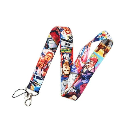 Anime Source Back to The Future Movie Series Characters Lanyard Keychain ID Badge Holder