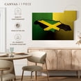 thumbnail image 5 of Elephant Stock Jamaican Island Flag Wall Art - Horizontal Canvas Wall Art - Living Room Wall Decor - Flags Canvas - Black And Green Decor - 48" x 32", 5 of 8