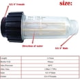 thumbnail image 2 of Pressure Washer Water Filter 3/4" Connection With 2 Plug-in Connections Sand Filter For Water Pump Compatible With Krcher K2-k7 For Garden Pump., 2 of 5