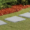 thumbnail image 2 of Plastic Garden Stepping Stones, Made of Durable Weatherproof Plastic, Set of 4 - Each Measures 11 3/4" Long x 11 3/4" Wide x 1 1/8" High, 2 of 4