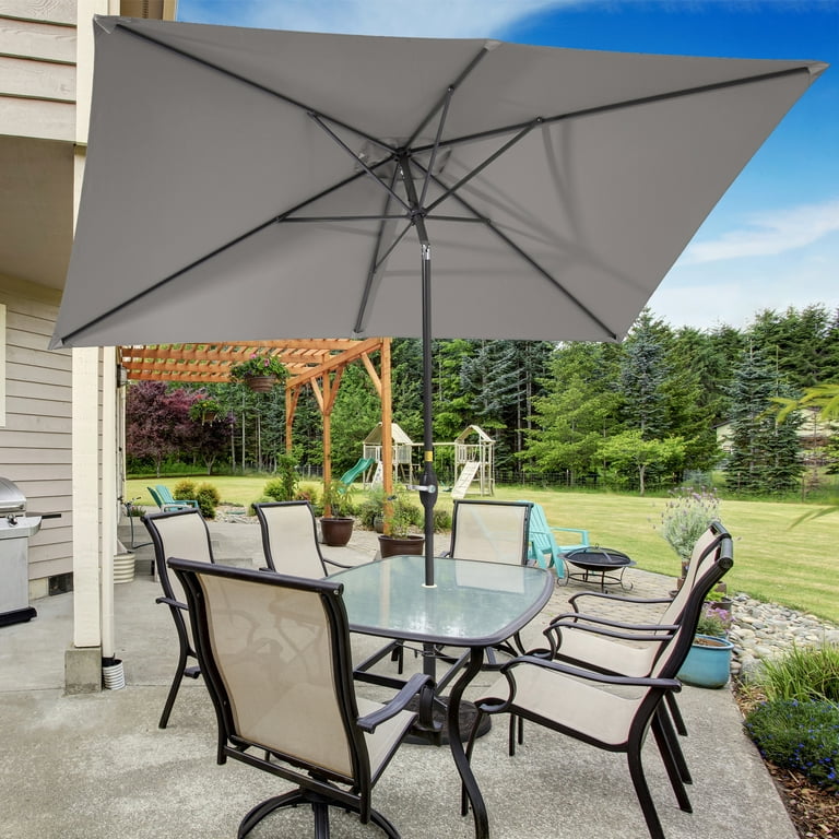 Walmart patio umbrella online set