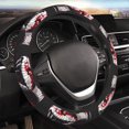 thumbnail image 5 of Rateoe Fierce Red Viper Graphic Art Pattern Elastic Stretch Steering Wheel Cover, Universal 15 inch, Microfiber Breathable , Anti-Slip, Odorless, Easy Carry, 5 of 6