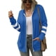 thumbnail image 3 of Sudaderas con capucha y bolsillo de manga larga con cremallera para mujer, tallas S a 2XL, 3 of 7