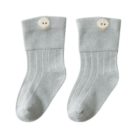 

Yinguo Baby Autumn New Cartoon Cute Fresh And Comfortable Wide Rib Warm Socks