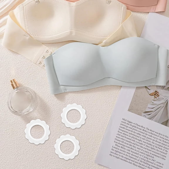 OULII Pumping Pals Flanges Cup Silicone Ring White Sweat-Resistant for Public Places 5Pcs