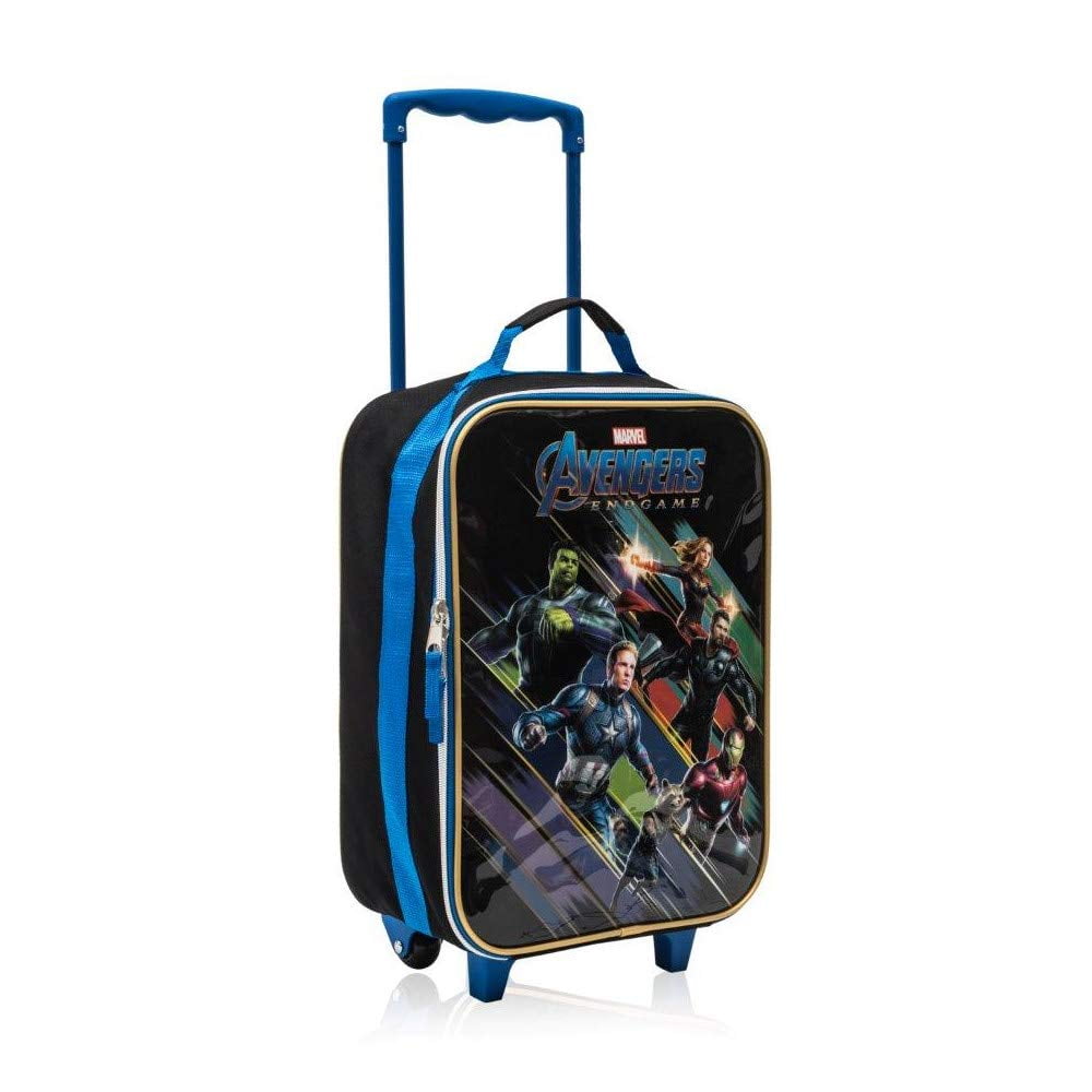 Marvel Avengers End Game Soft Side Trolley Luggage Case for Kids 16 Inch [Black] Walmart Canada