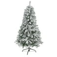 thumbnail image 2 of Nearly Natural 5ft Flocked Rock Springs Spruce Artificial Green Christmas Tree, 2 of 6
