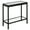 Black, variant on Evelyn&Zoe Alexis 24" Wide Rectangular Side Table, Brass