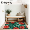 thumbnail image 3 of ODIKA 8'x10' Machine Washable Non-Slip Area Rug, Enchanted Wonderland Yuletide Hearth High Traffic Rug, Red, 623362, 3 of 7