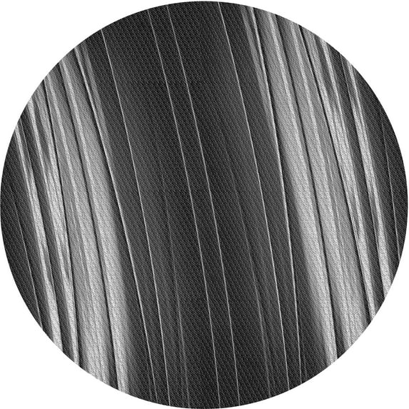 Ahgly Company Indoor Round Patterned Charcoal Black Area Rugs, 8' Round