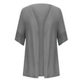 thumbnail image 5 of YanHoo Womens 3/4 Sleeve Cardigans Linen Oversized Lightweight Summer Fall Sheer Cardigan Kimono Cover Up Open Front Cardigan Jacket Sweater, 5 of 6