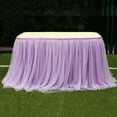 thumbnail image 4 of Tulle Table Skirt High-end Mesh Fluffy Tutu Table Skirt for Party,Wedding,Birthday Party&Home Decoration, 4 of 4