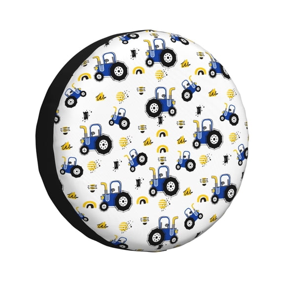 Kdxio Tractor And Vehicle for Tire Cover Wheel Protectors Tyre Covers Weatherproof Wheel Covers Universal Fit for Trailer Rv SUV Truck Camper Travel Trailers 14 inch
