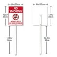 thumbnail image 7 of Ymaotrade No Smoking Within 25 Feet Of Any Door Or Window Yard Sign with Stakes 8in×12in,Sturdy Aluminum Sign, Street, Road Private Property Sign for Outdoor Yard Lawn, 7 of 7