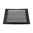 thumbnail image 2 of LEFU for Stainless Steel Louver Vent Grille Cover with Insect Screen for Ceiling and Side Wall, Square HVAC Ventilation Outlet, Easy Installation, 25 x 25 cm, Black, 2 of 10