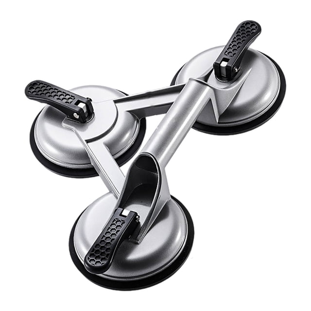 Heavy Duty Triple Grip Suction Cup For Tempered Glass With Sturdy Aluminum Base For Safe Handling And Floor Tile Installation