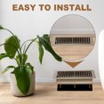 thumbnail image 3 of Uxcell 10 x 2 Inch Floor Register, 1pcs Heavy Duty Air Vent Cover Adjustable Floor Grates, Brown, 3 of 5