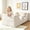 White, variant on Toddler Bed, Toddler Floor Bed – Low-to-Ground Design with Detachable Guard Rails, Soft Upholstered Transition Bed, Standard Crib Size for kids Ages 1–6 (Pink)