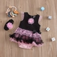 thumbnail image 2 of Coerni Baby Girls Carnival Birthday Outfit New Born Lace Tulle Romper Princess Tutu Dress Headband Photo Shoot Clothes, 2 of 9
