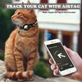 thumbnail image 4 of Airtag Pet Collar with Bell and Safety Buckle, Apple Airtag Collar with Silicone AirTag Holder Reflex Streak for Small Cats Dogs(2 PCS), 4 of 7