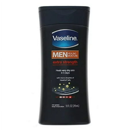 Vaseline Men Men Body & Face Extra Strength Lotion 10 oz (Pack of 6)